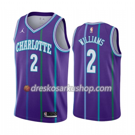 Muški NBA Dres Charlotte Hornets Marvin Williams 2 Jordan Brand 2019-20 Hardwood Classics Swingman